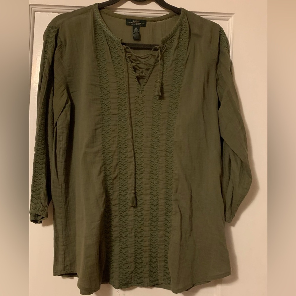 Lauren Ralph Lauren tunic top. Size XS.